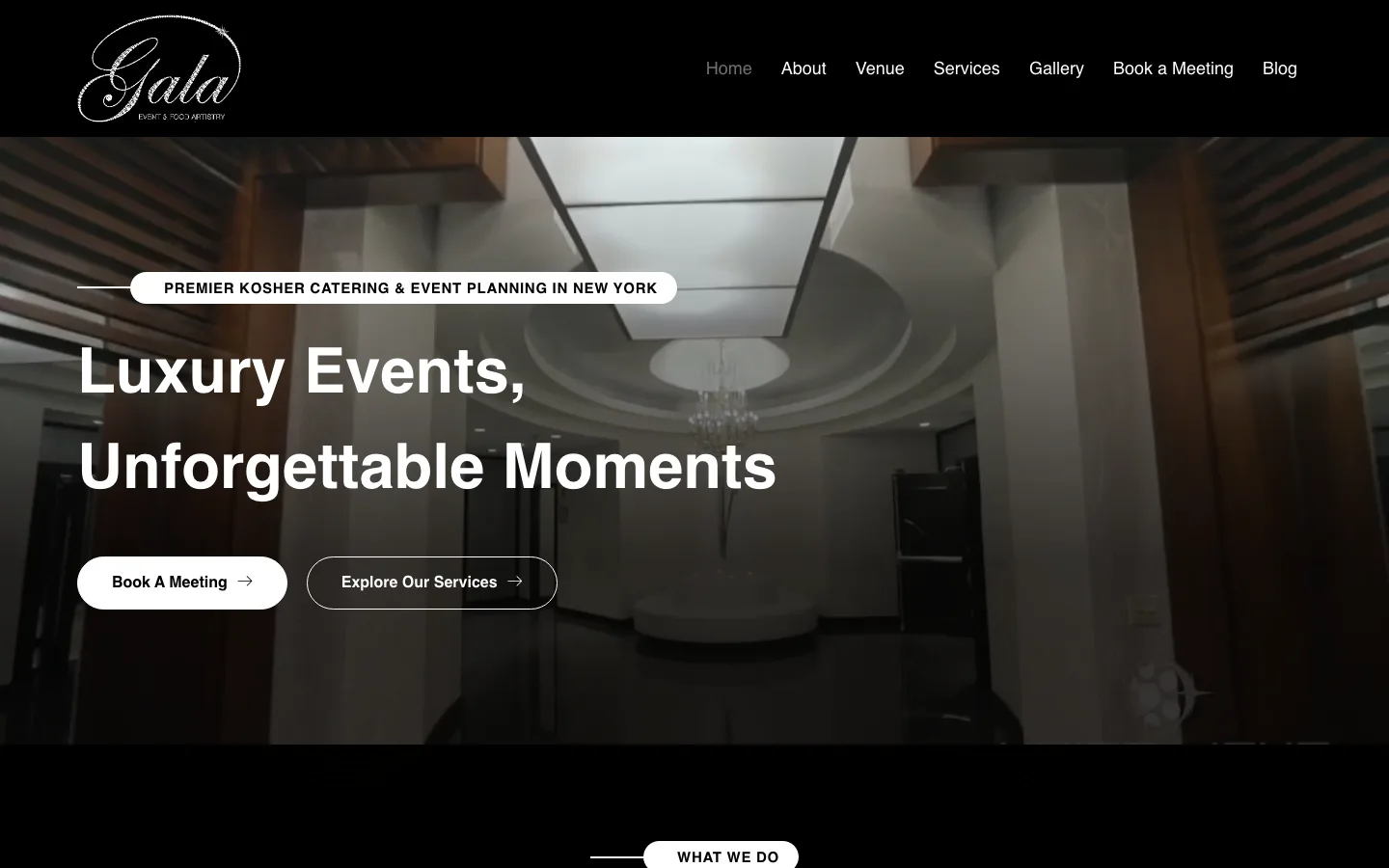 Gala Events & Food Artistry website by Half Code
