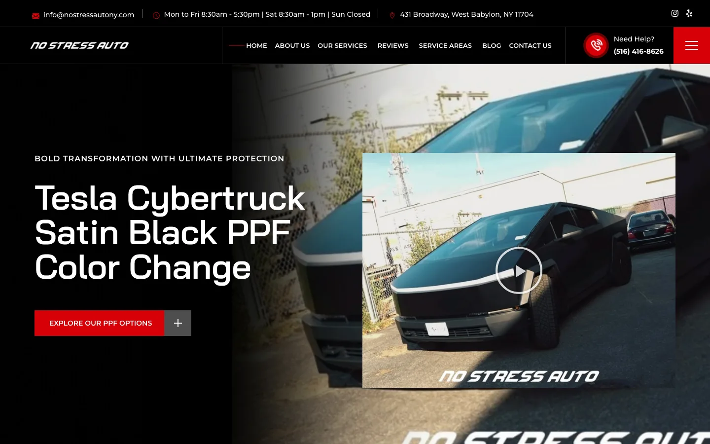 No Stress Auto website